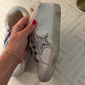 Sparkly Leopard Tennis Shoes